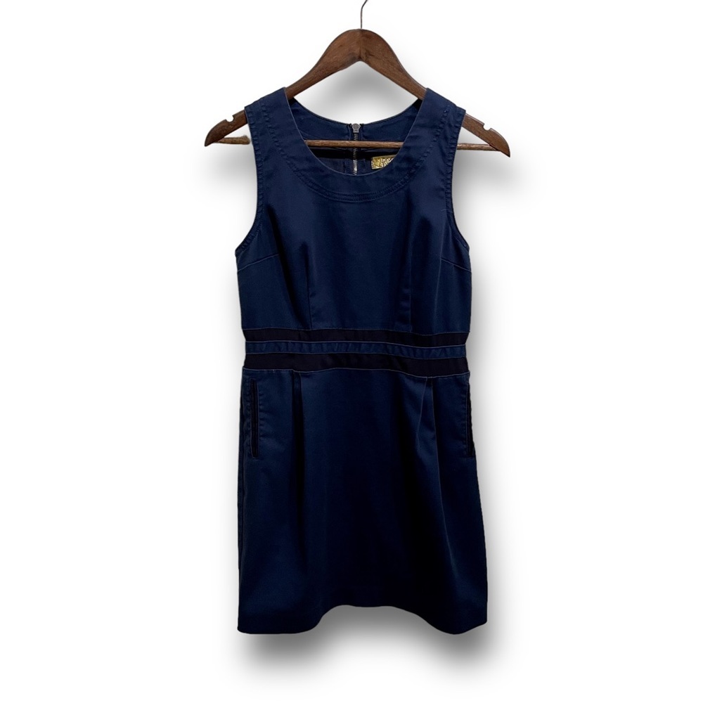 Princess Vera‎ Wang Navy Blue Black Cocktail Dress Casual Dress 

Size 7 16.5x31